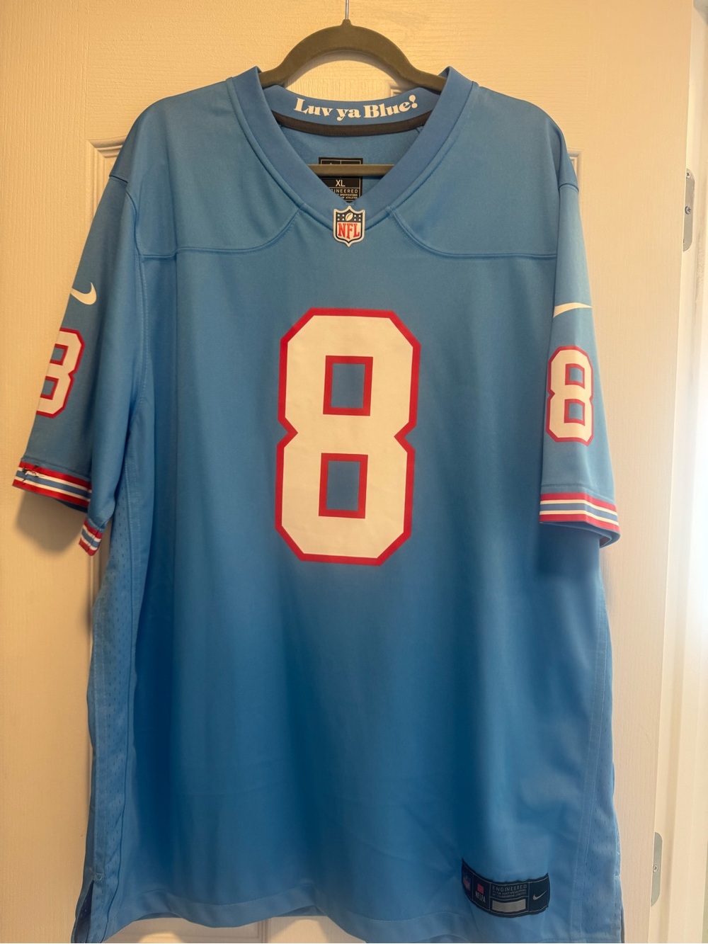 NFL Blue Titans Nike Engineered Jersey XL